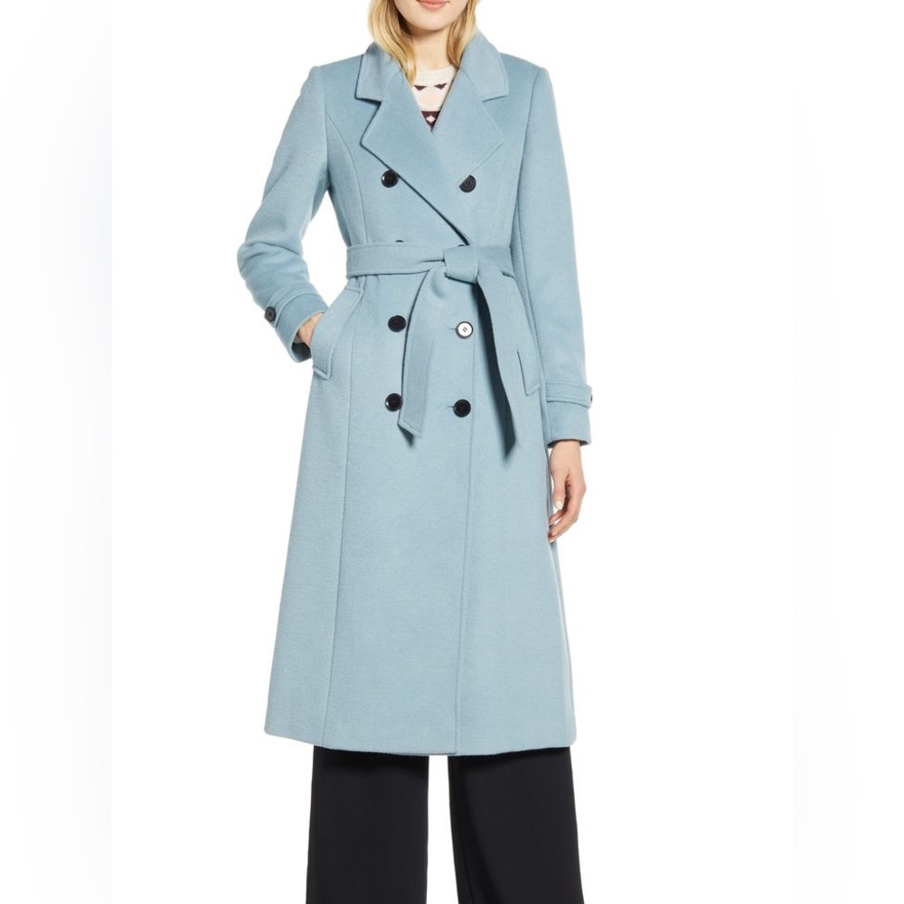 Halogen x Atlantic-Pacific Long Wool Blend Trench Coat